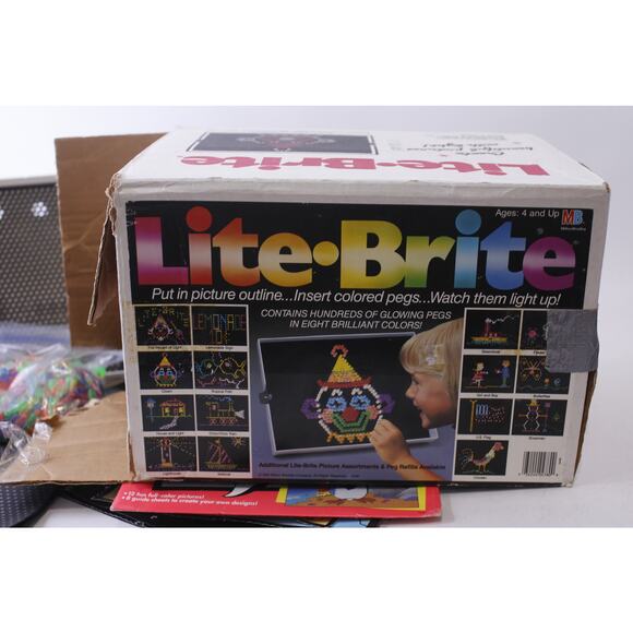 Light Brite, 1990, Milton, Bradley, Tons Of Papers And Accessories, Medium, Acti - Picture 7 of 8